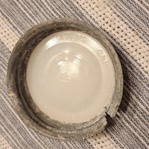 Vintage Atlas Strong Shoulder Mason Quart Jar Regular Mouth With Zinc Lid - Picture 4 of 5